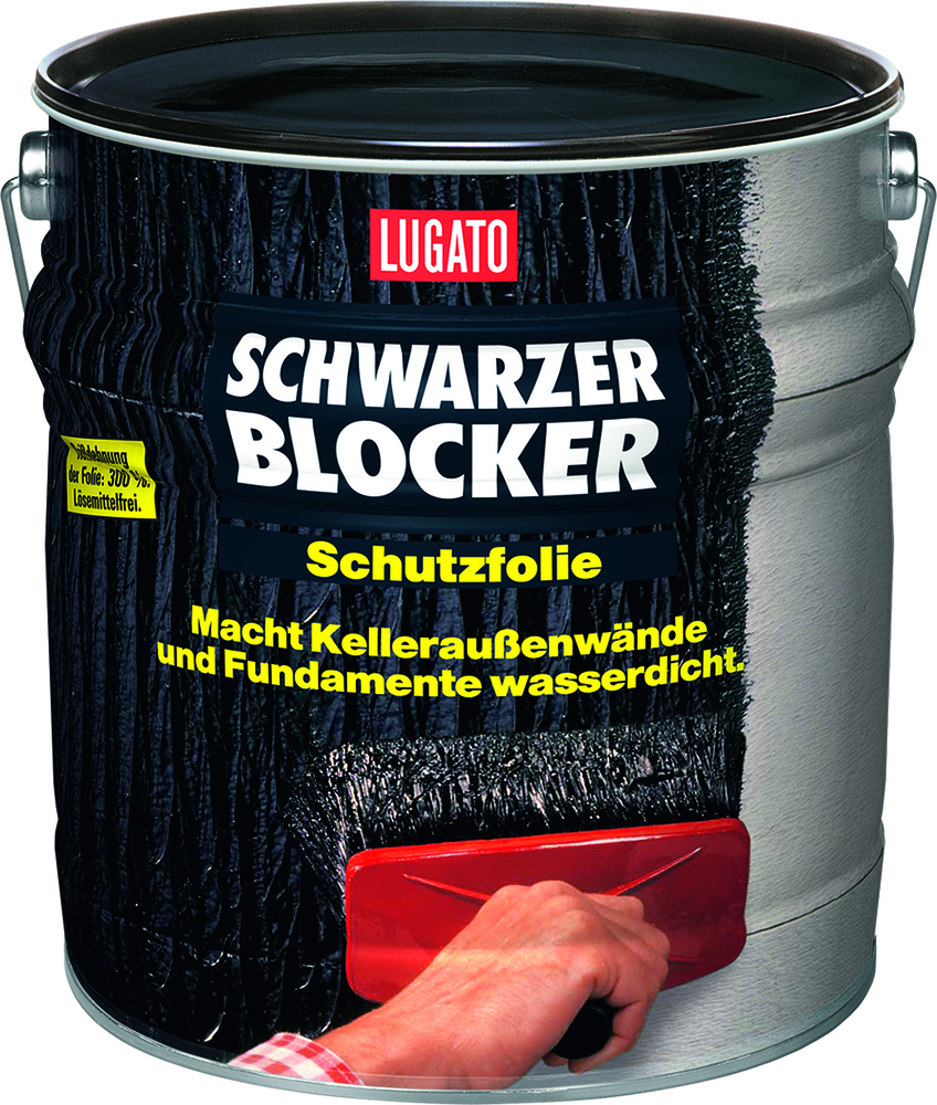 LUGATO CHEMIE Schutzfolie 10 l Schwarzer Blocker 