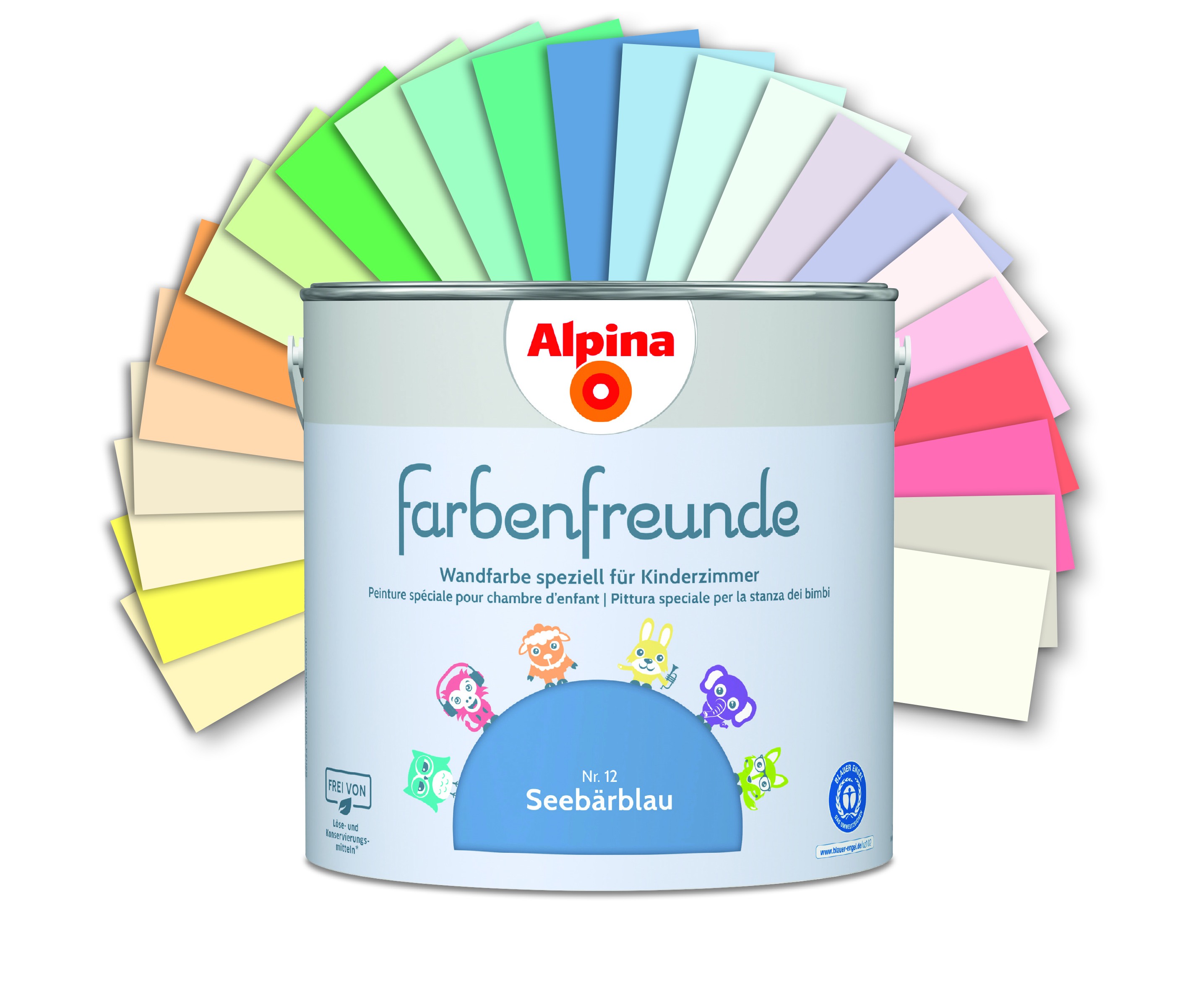 ALPINA FARBEN Wandfarbe Seebärblau 2,5L Alpina Farbenfreunde