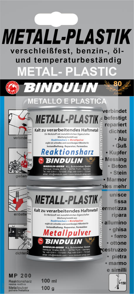 BINDULIN Metall-Plastik-Set 2K SB 200g 