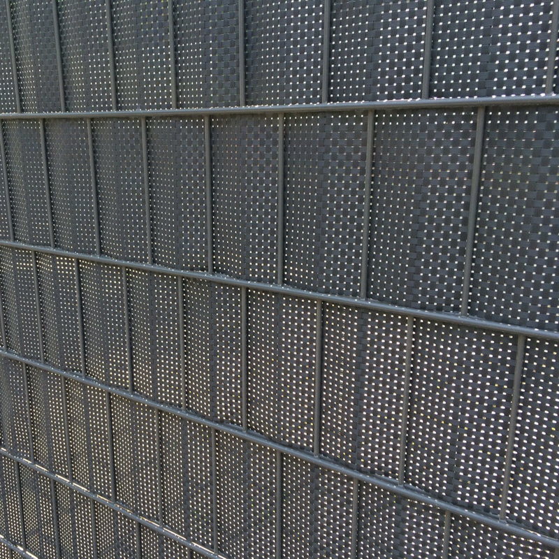 NOOR REINHOLD GMBH.KG Zaunblende Rattan 0,19x2,55m anthrazit 830 gr/m² Sichtschutzstreifen