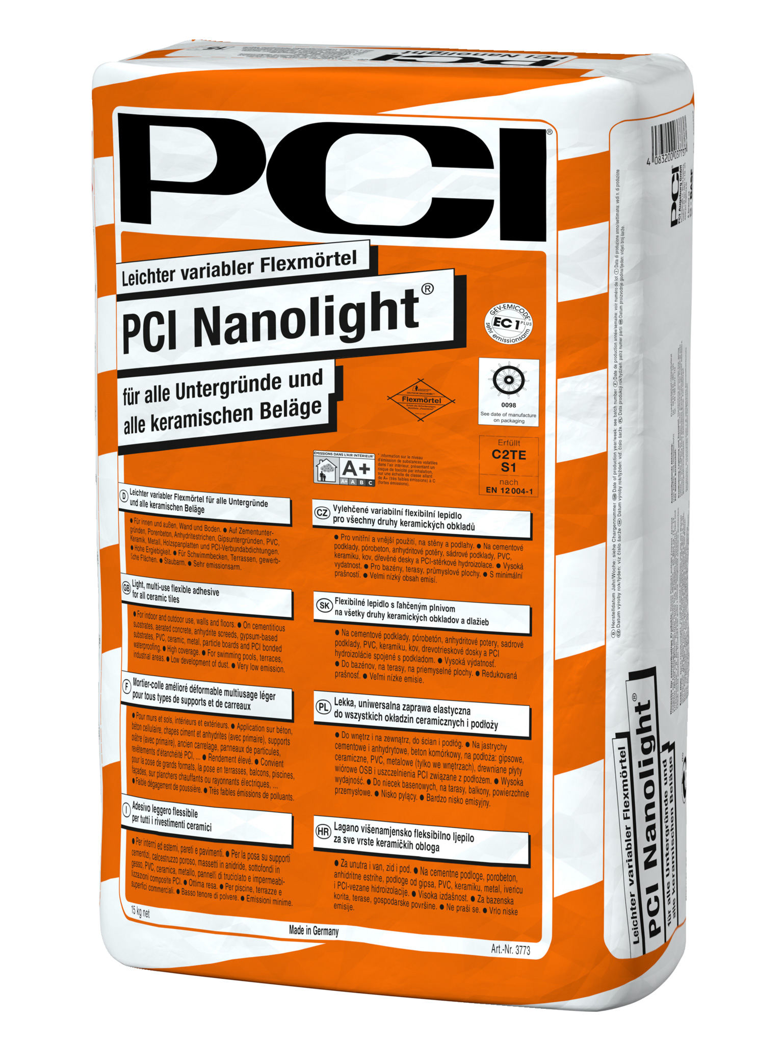 ZL OST PCI Nanolight Flexmörtel grau 15kg leicht, variabel