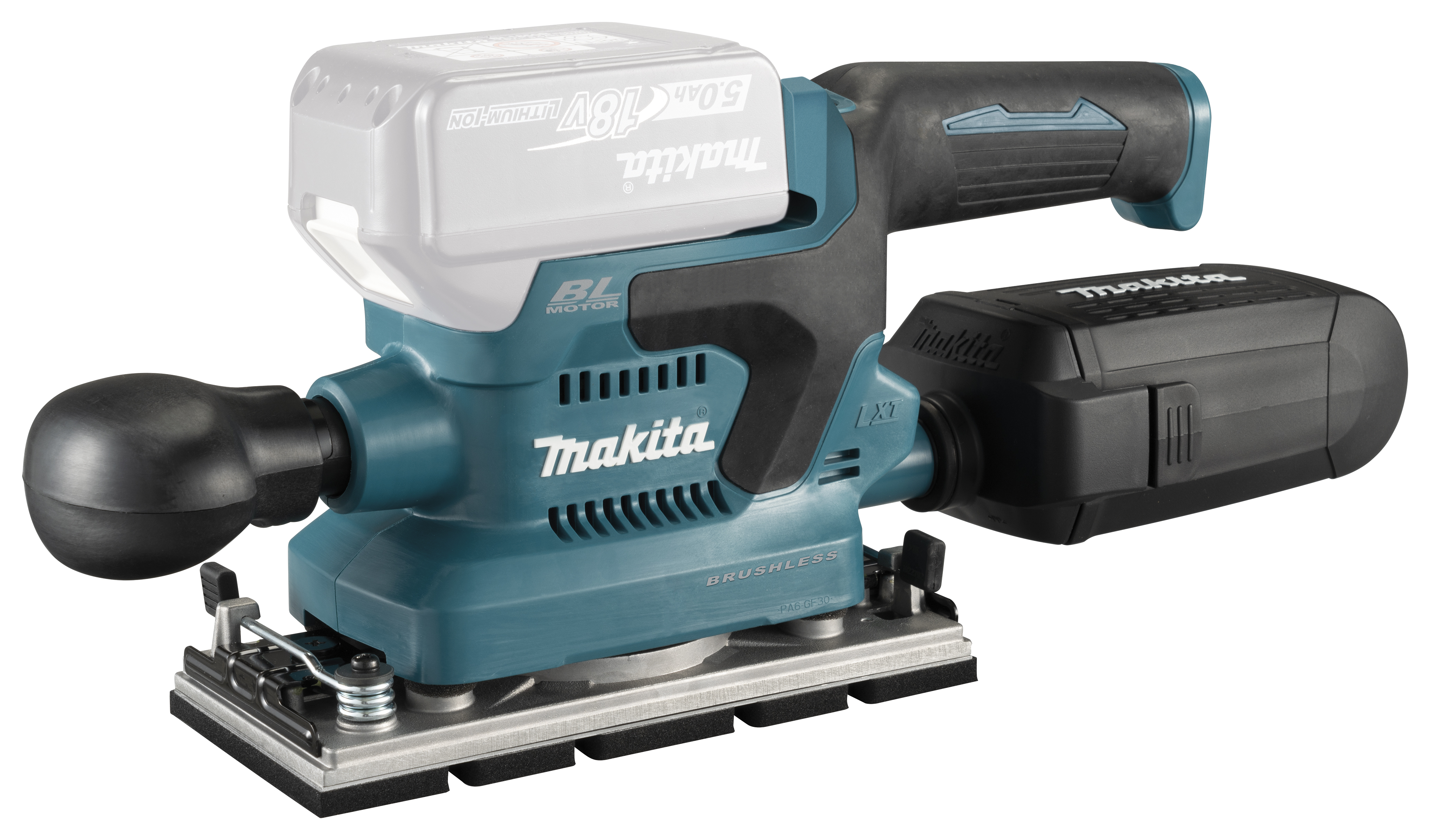 MAKITA Akku-Schwingschleifer 18V DBO380ZJ ohne Akku & Ladegerät, im MAKPAC