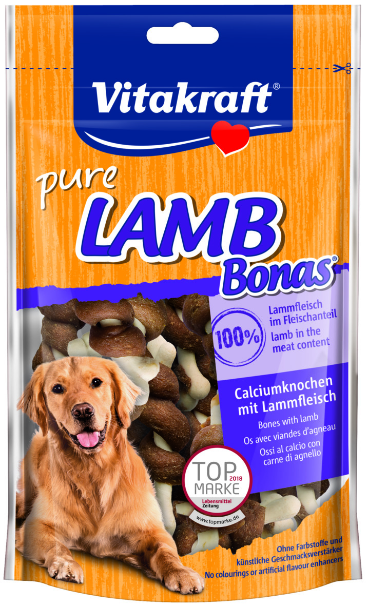 VITAKRAFT BONAS Calciumknochen mit Lammfleisch 80g für Hunde