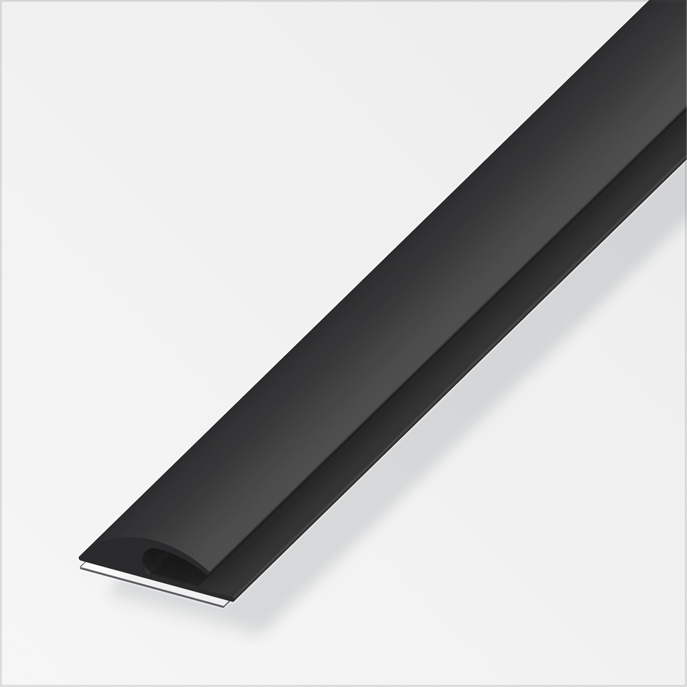 ALFER-ALUMINIUM GES.MBH - WUTÖSCHINGEN-H Abschlussprofil 28x5mm PVC schwarz 1m selbstklebend, geschrumpft