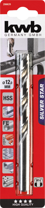KWB BURMEISTER HSS-Spiralbohrer Silver Star Ø12,0 mm kwb DIY