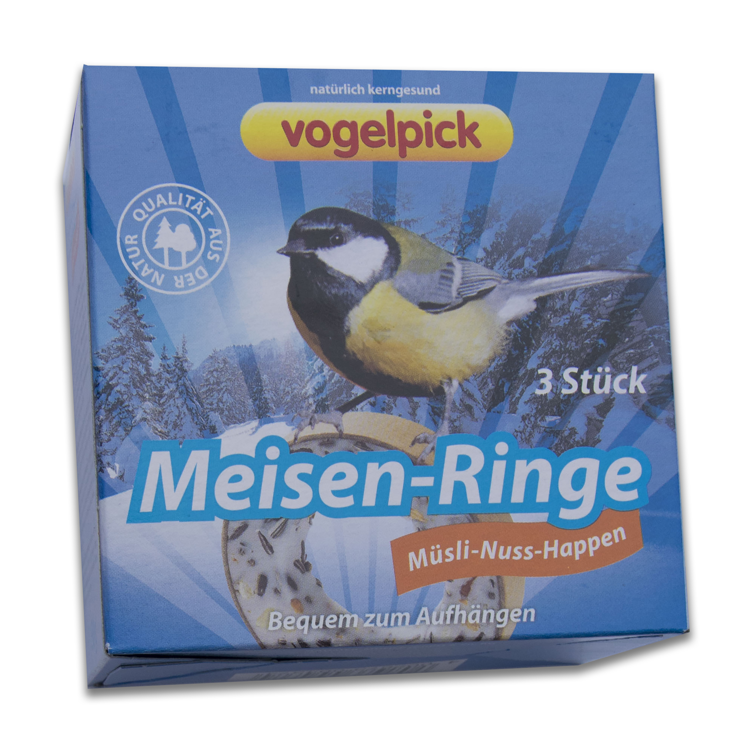 RAHMER MÜHLE GMBH Meisenringe Müsli-Nuss Happen 3er 150g 