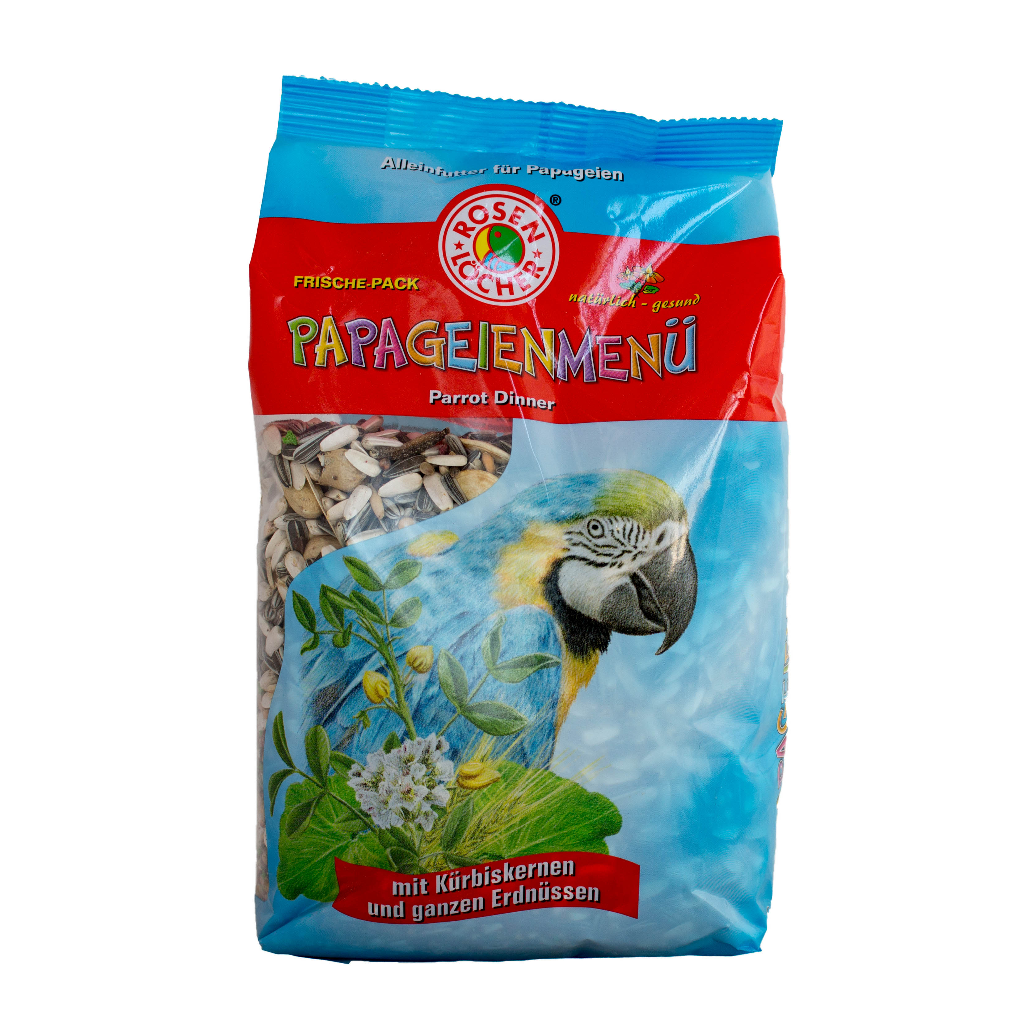 Papageienmenü 1kg ROSENLÖCHER - Papageienmenü 1kg Alleinfutter