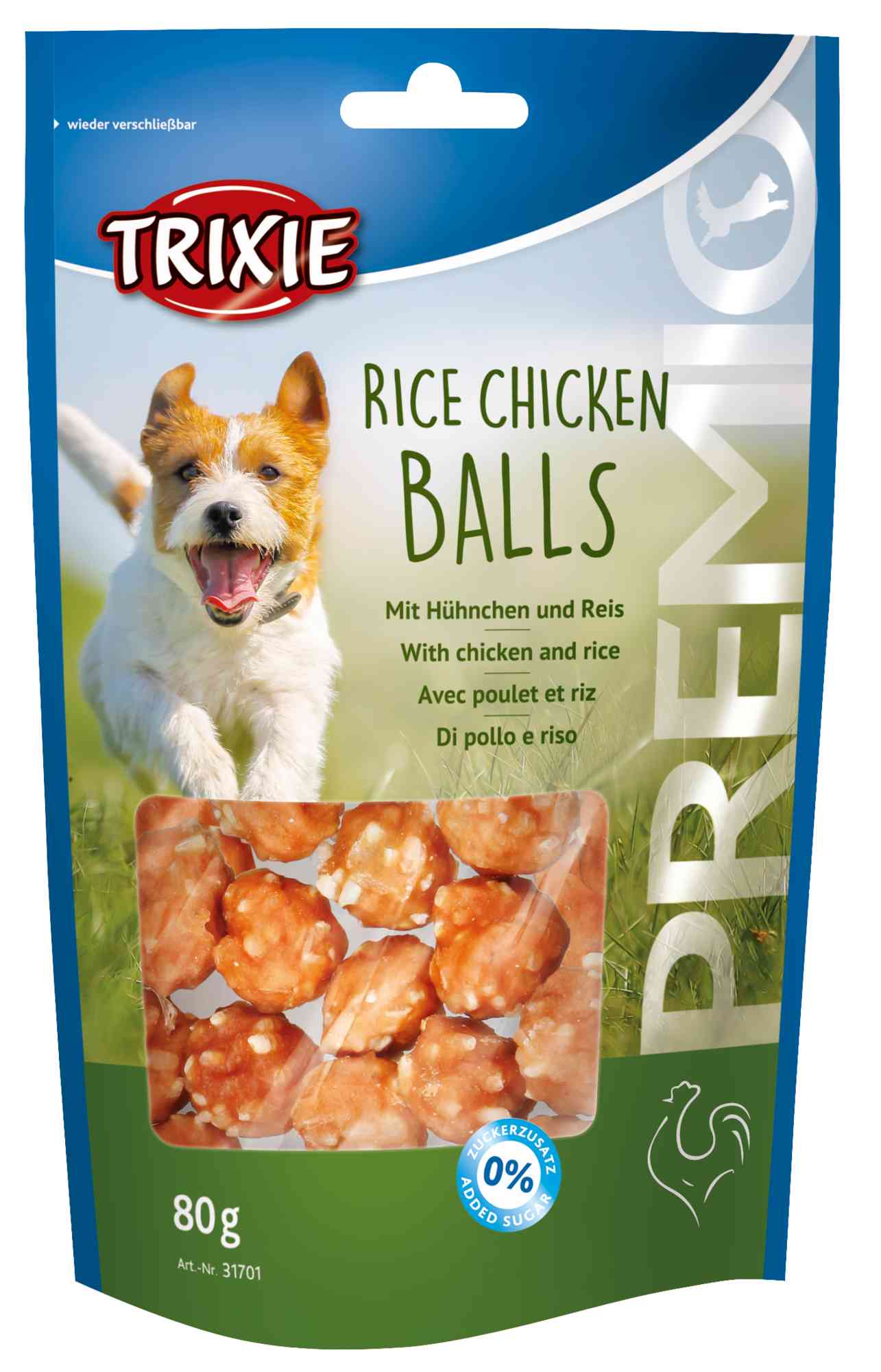 TRIXIE HEIMTIERBEDARF Premio Rice Chicken Balls 80g Hund