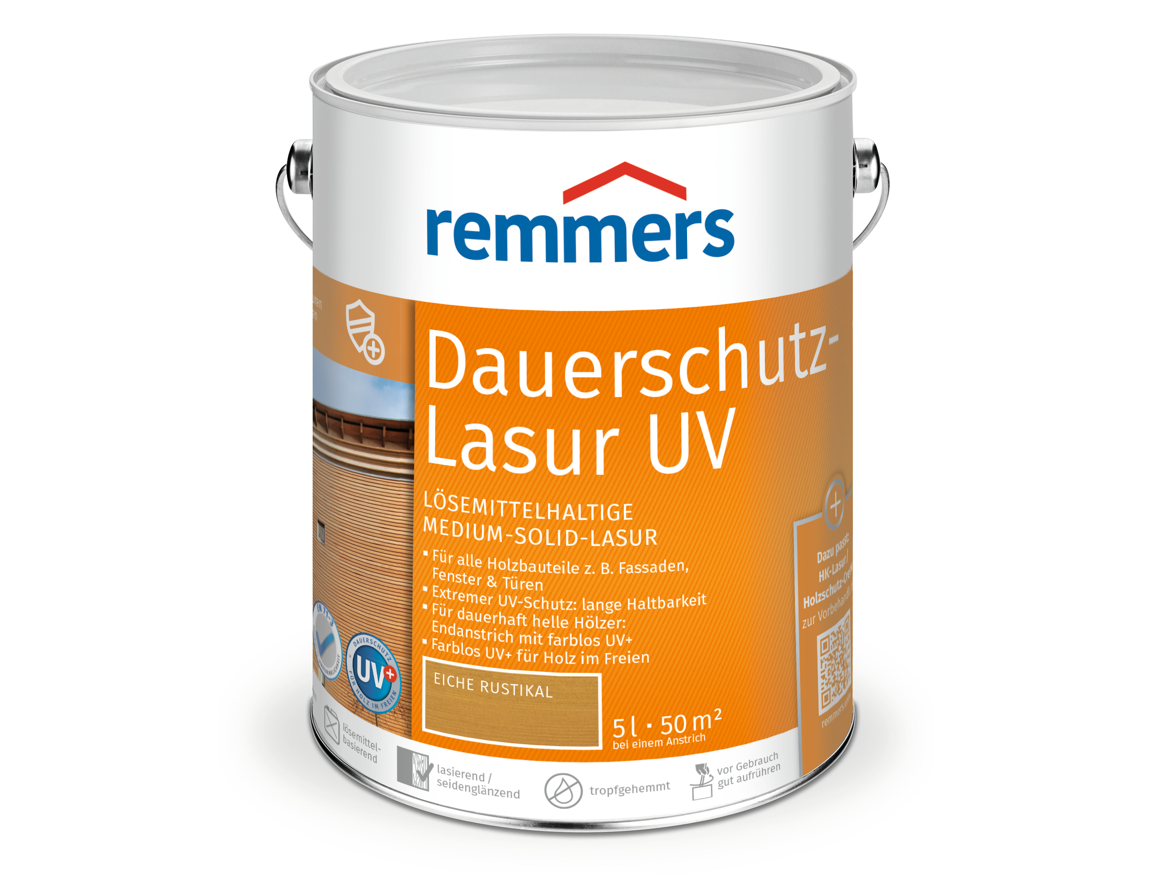 REMMERS BAUSTOFFTECHNIK GMBH Dauerschutz-Lasur UV eiche rustikal 5l 