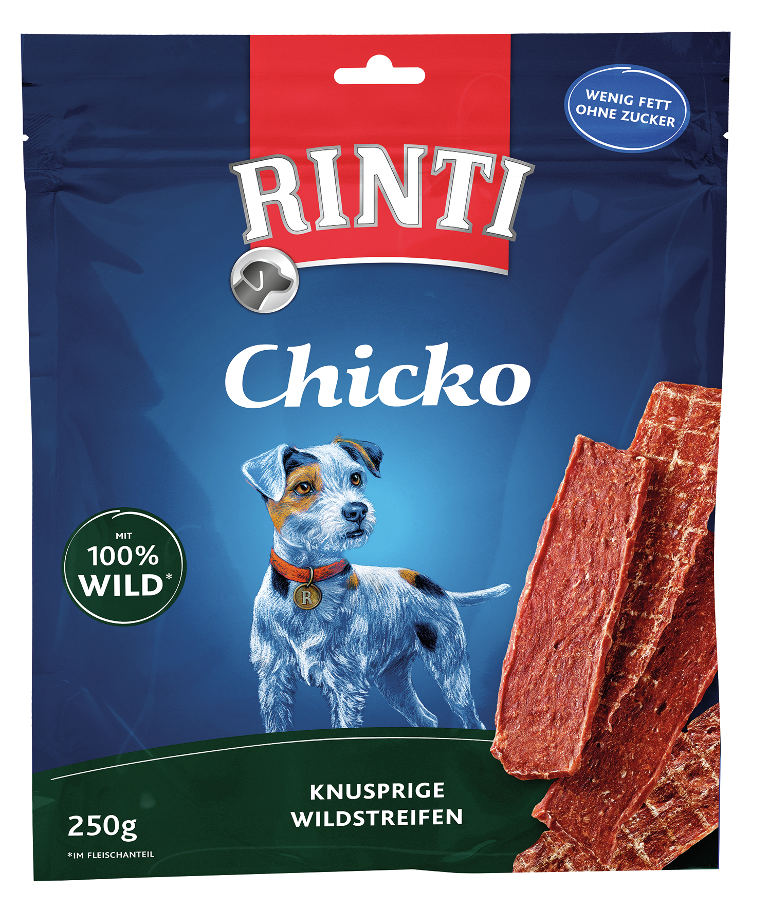 BTG BETEILIGUNGS GMBH Fin Rinti Sn. Chicko Wild 250g Snack