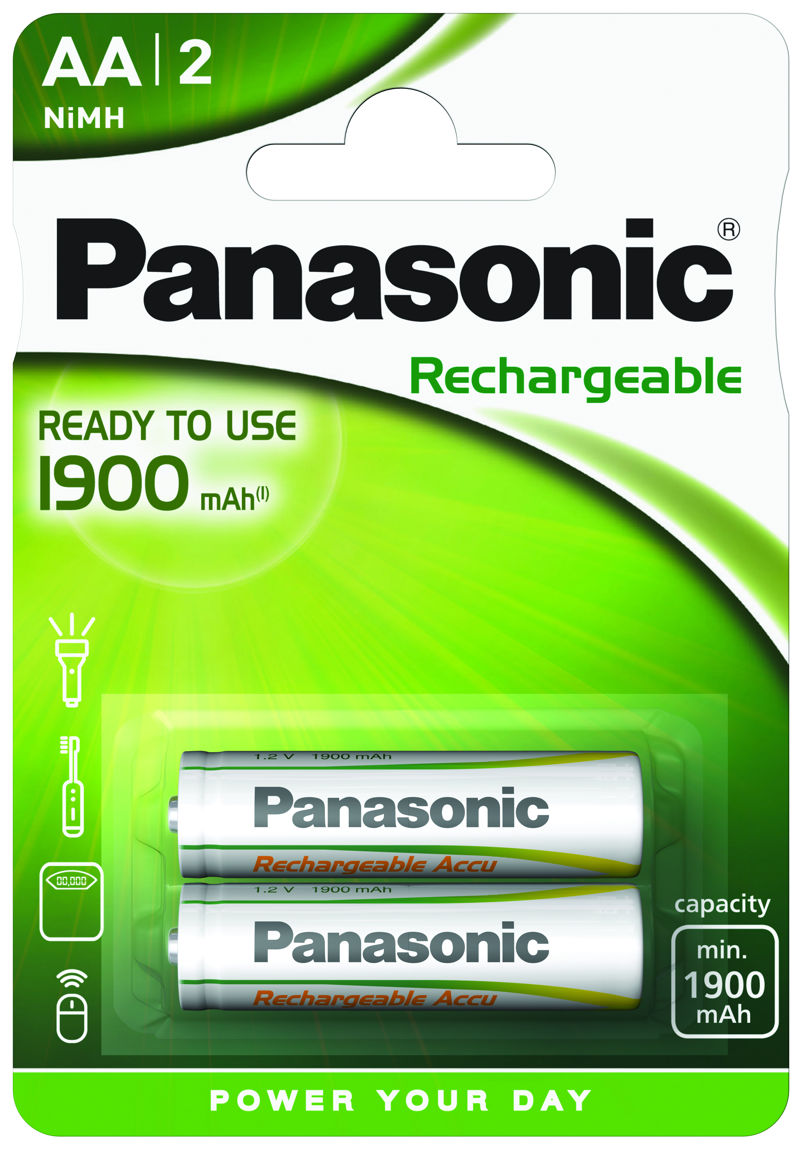 TRIUSO Batterie Panasonic Ready to Use rechargeable Mignon 2er Blister