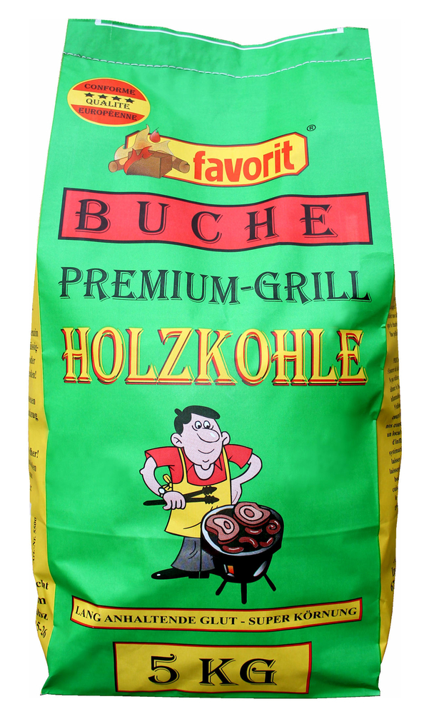 ALSCHU Favorit Premium Buchenholzkohle 5kg 