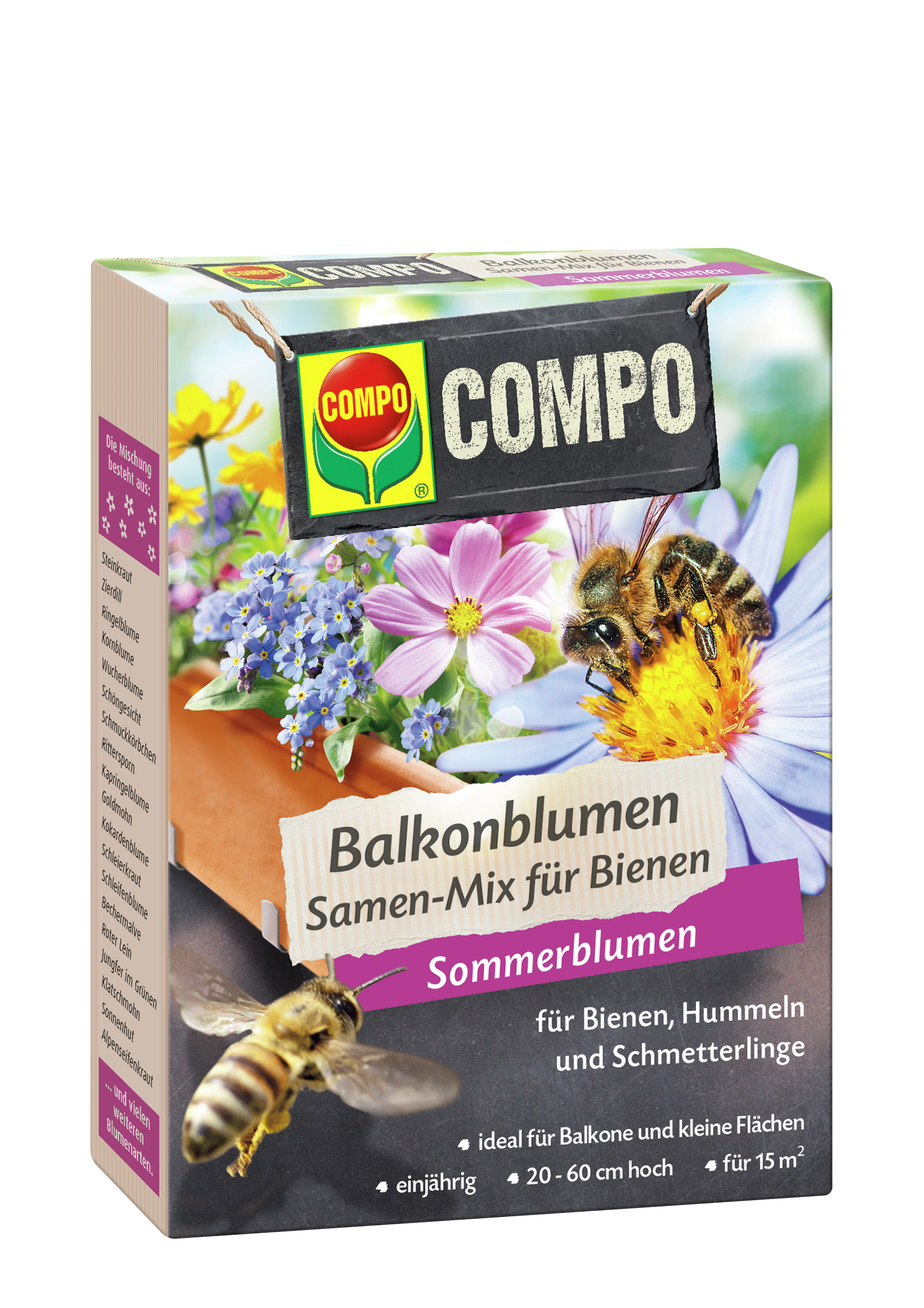 COMPO COMPO Balkonblumen Samen-Mix 40qm 100g Compo EREG