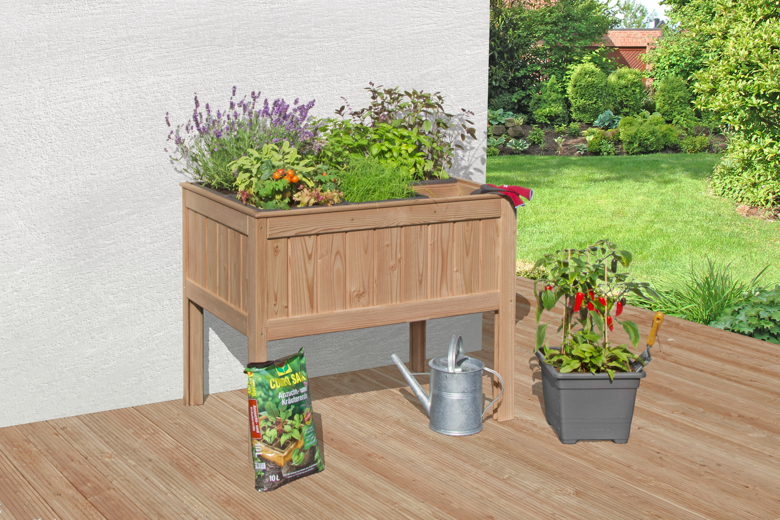 DELTA GARTENHOLZ POLSKA SP Z. O. O. - MA REMO 2x3 Hochbeet Lärche 100x69x80cm f. 6 PKE