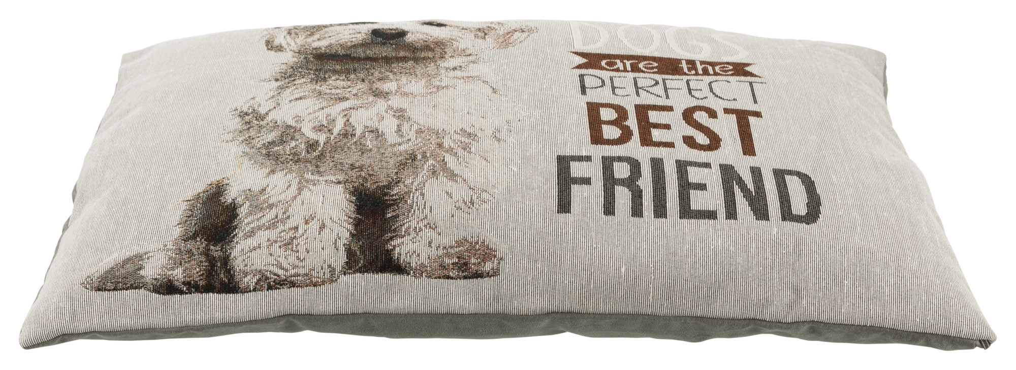 TRIXIE HEIMTIERBEDARF Kissen Chipo Malteser 60×48cm grau Hund