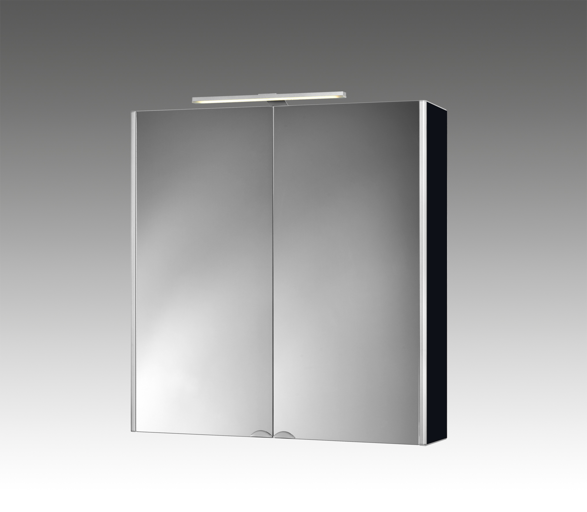 JOKEY Spiegelschrank Dekor ALU LED seitl.schw. 65,5x71,3x20,6 cm