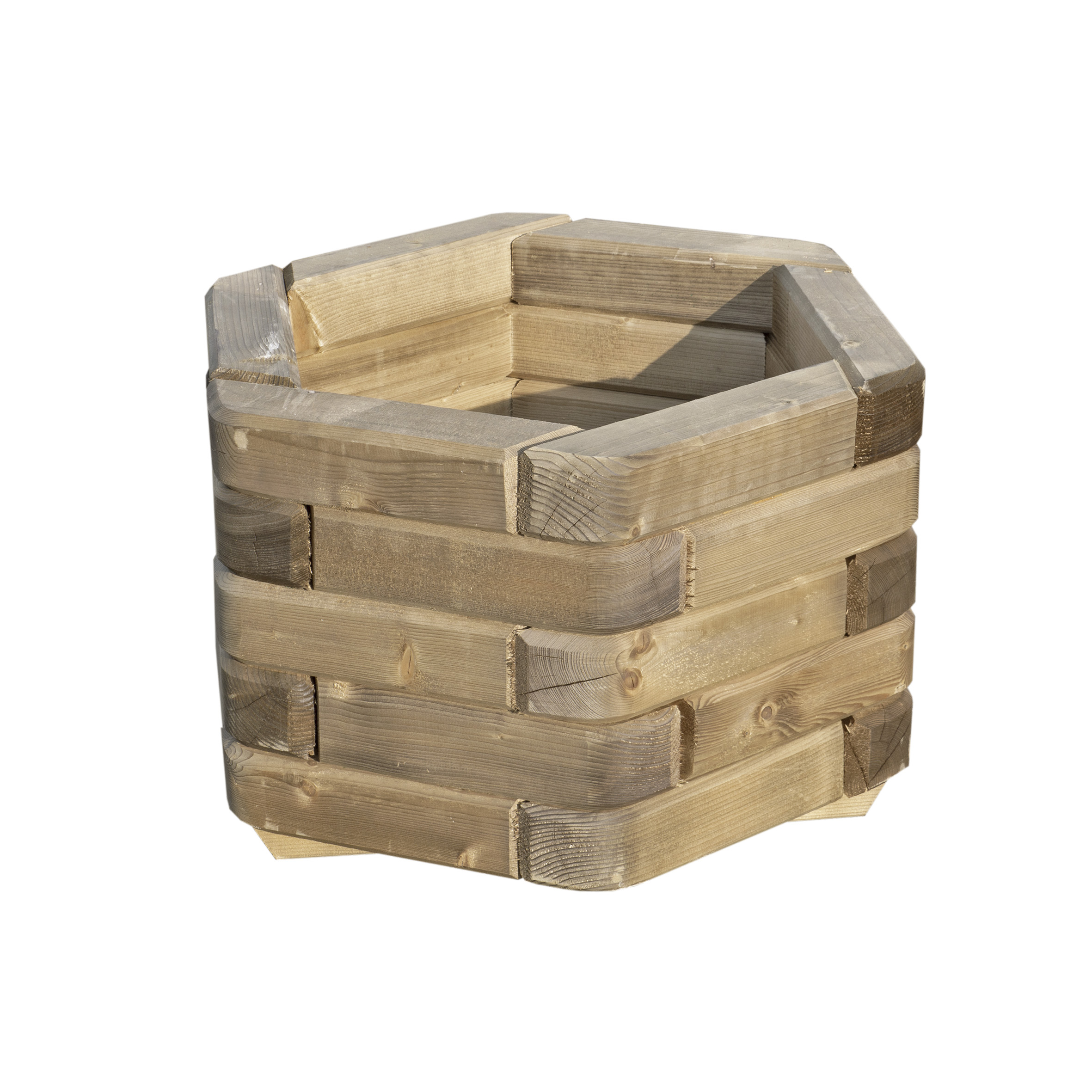 HIT HOLZINDUSTRIE Blumenkasten Auensee sechseckig 55x38cm 