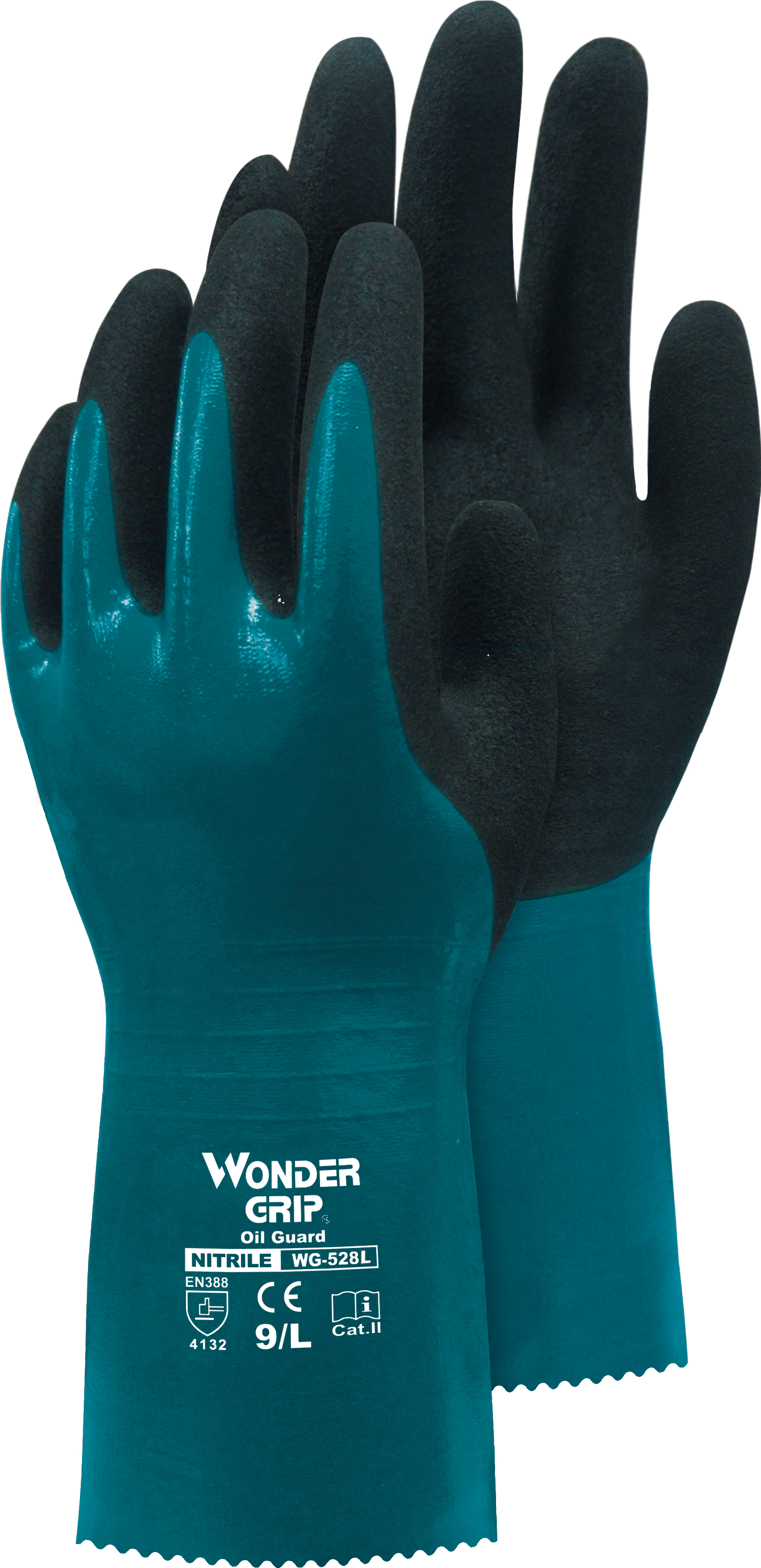 TRIUSO Handschuhe Wonder Grip Oil Guard blau 11 Nitril 3-Fach get.