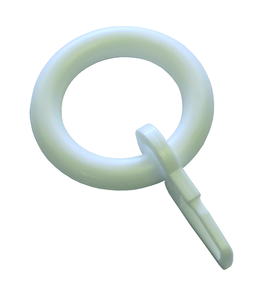 GARDINIA - Kunststoffringe 12 weiß (10 St) 