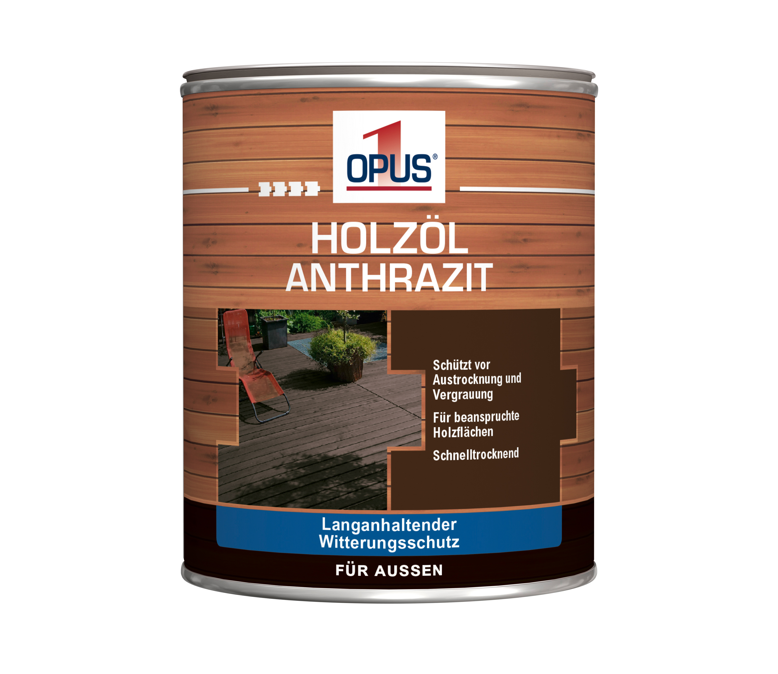 RÜHL FARBEN GMBH  DAW SE OPUS1 Holzöl anthrazit  750ml 