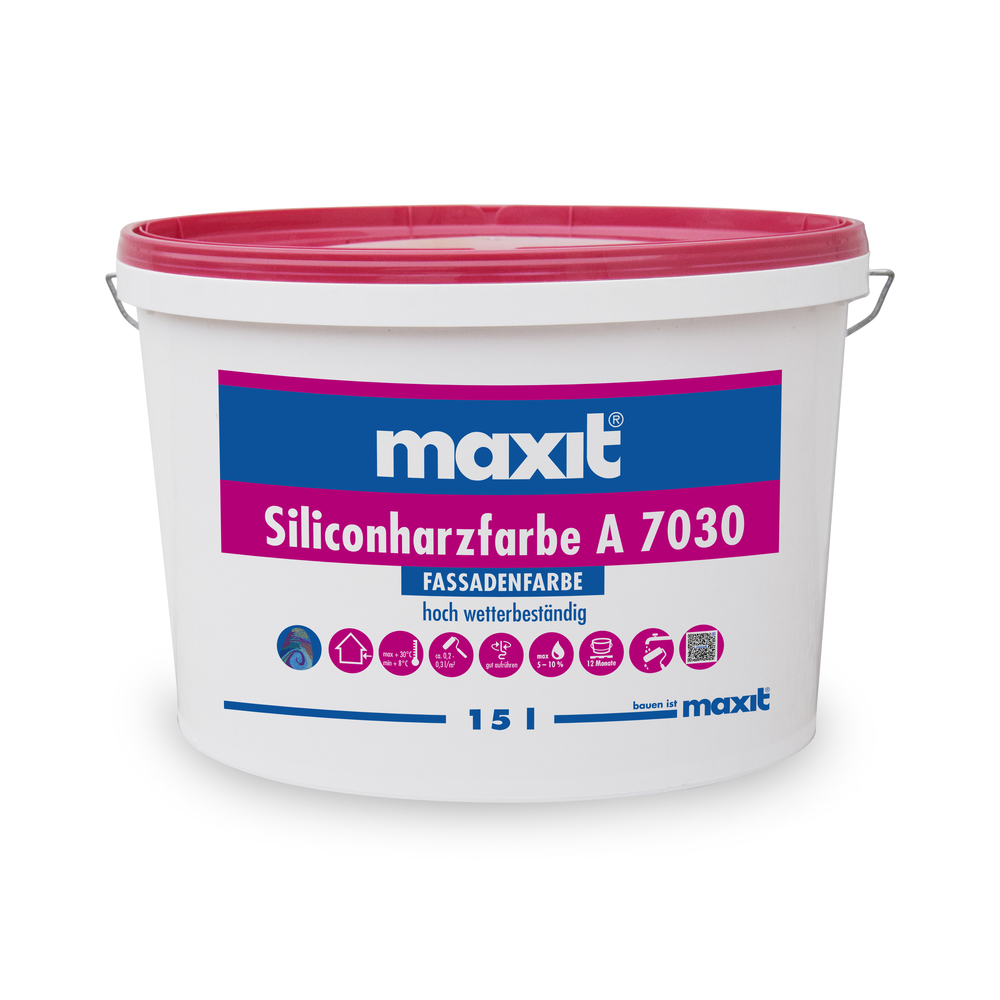 MAXIT KRÖLPA maxit Siliconharzfarbe A 7030 weiß 5l Fassadenfarbe