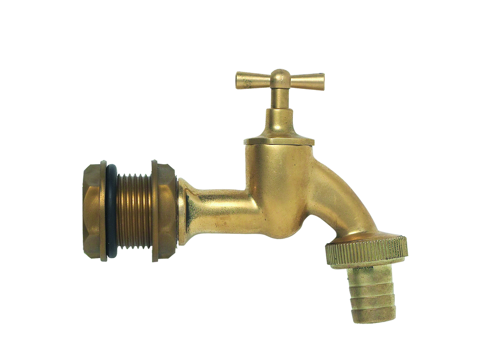 GRAF OTTO GRAF KUNSTSTOFF- Auslaufhahn Universal 3/4" Messing kpl. mit Verschraubung Garantia