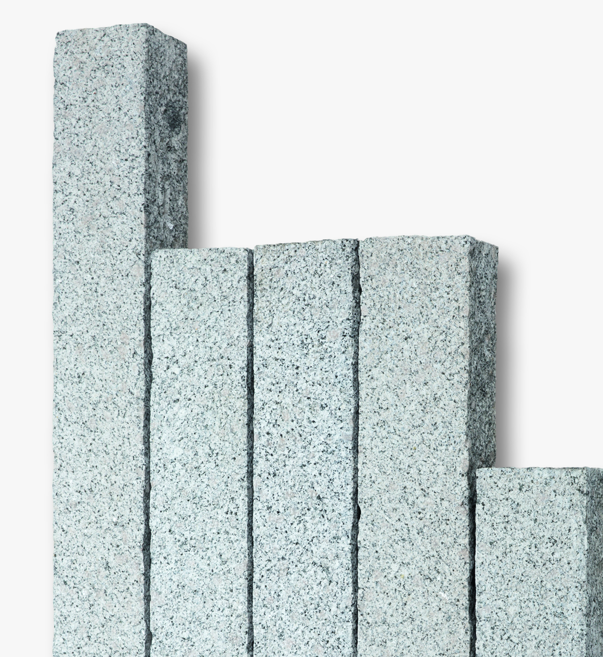 ZL OST Palisade BASIC gestockt 12x12x125cm grau Granit China