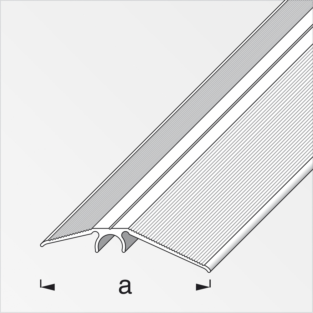 ALFER-ALUMINIUM GES.MBH - WUTÖSCHINGEN-H Niveauausgleich 56mm Alu silber 2m clipstech, geschrumpft