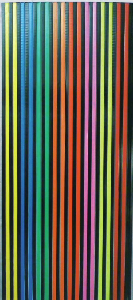 CONACORD VOIGT GMBH & CO. KG - LIPPSTADT Streifenvorhang Multicolor 90x200cm profiliert bunt