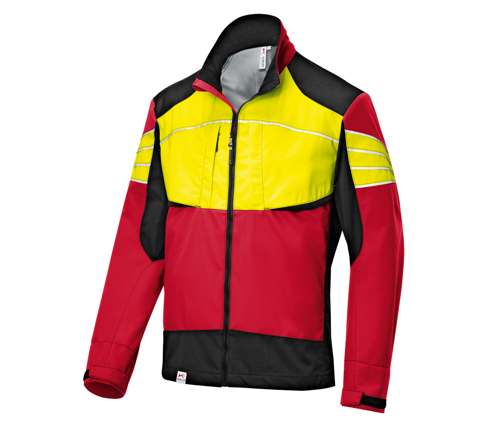 PAUL H. KÜBLER BEKLEIDUNGSWERK GMBH & CO Ultrashell-Jacke Forest rot/warngelb S 