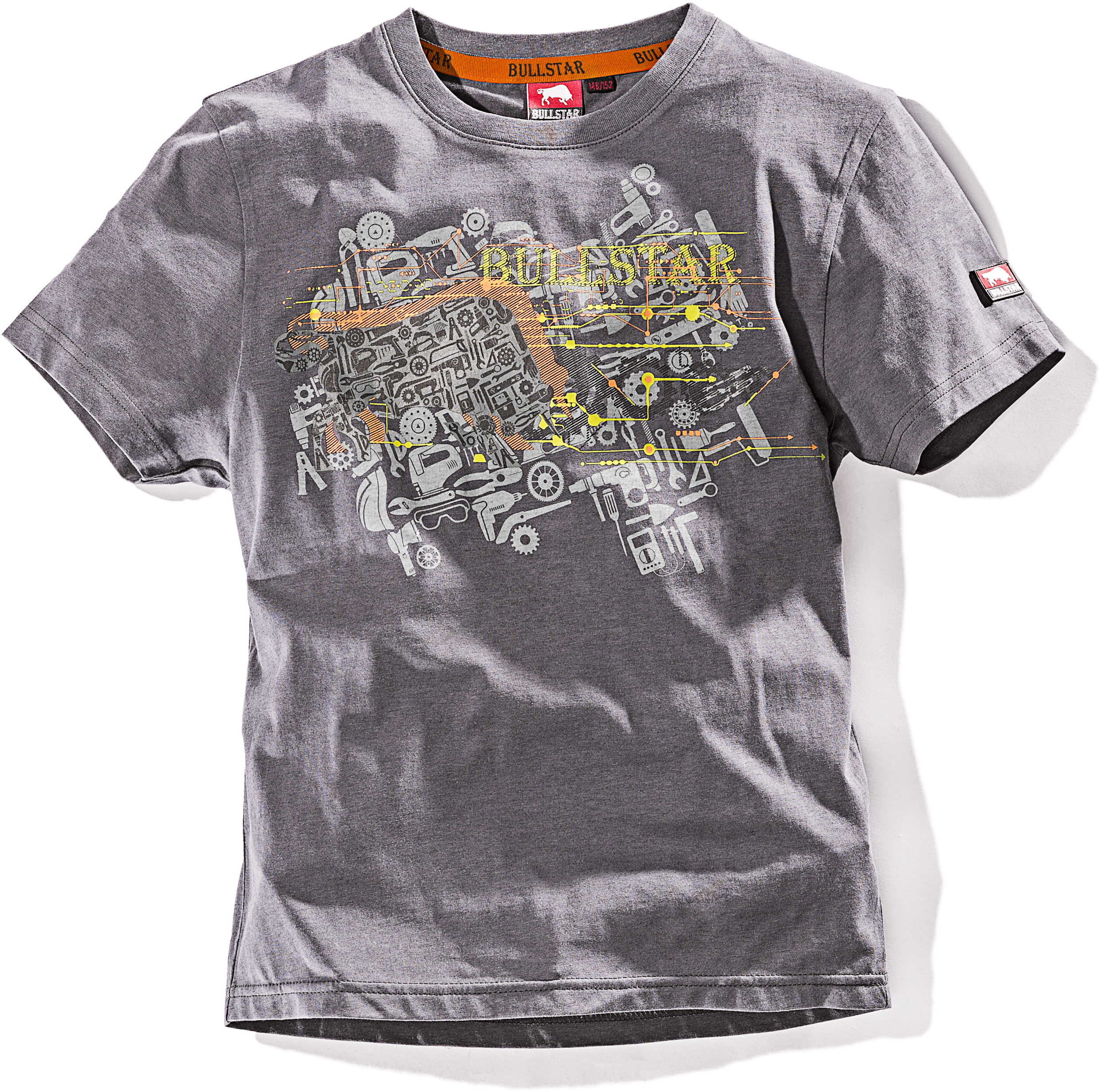 WILLAX Kinder-T-Shirt ULTRA grau Gr. 146/152 