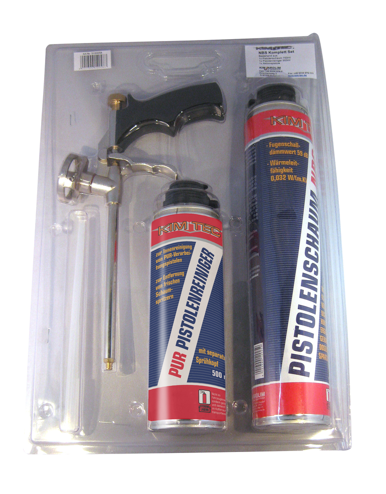 KIM JAROLIM KIM-TEC NBS Komplett-Set bestehend aus 1x Pistolenschaum 750ml,