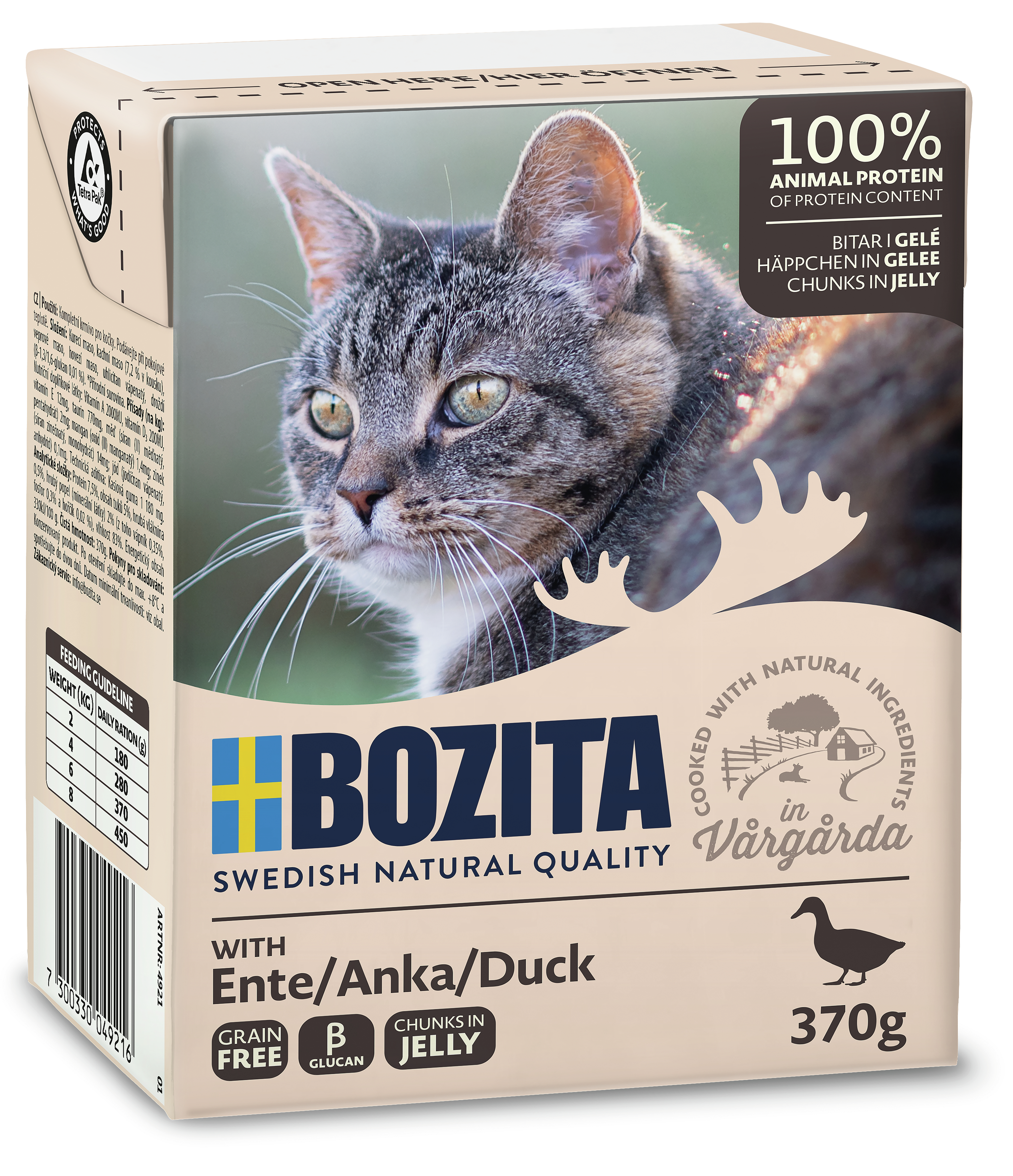 BTG BETEILIGUNGS GMBH Boz Cat TP Häpp. Ge. Ente 370g Tetra Pack