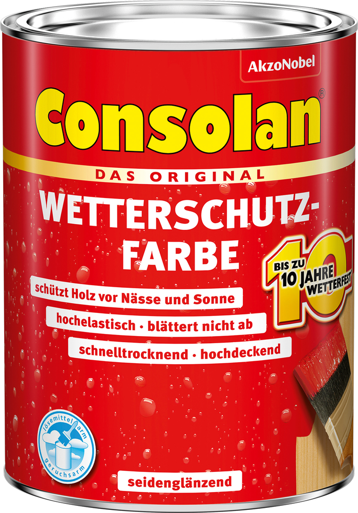 AKZO NOBEL DECO Wetterschutzfarbe CS dunkelbraun 2,5l Consolan