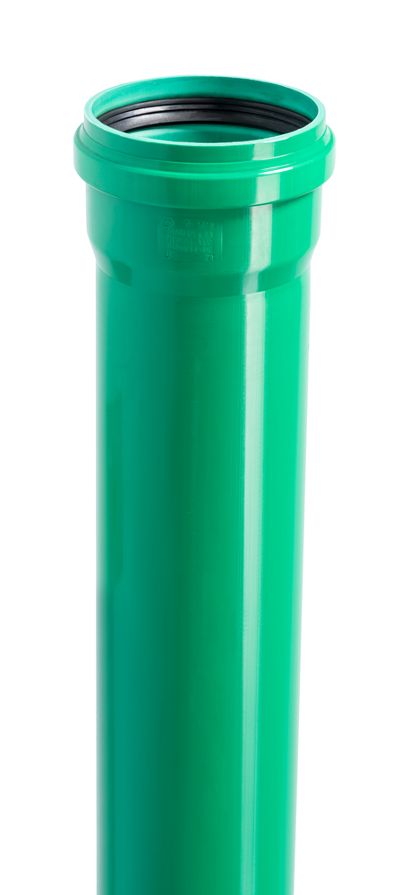 GEBR. OSTENDORF KUNSTSTOFFE KG2000 KGEM Rohr m.Muffe DN/OD 125 5,0m DIN EN 14758