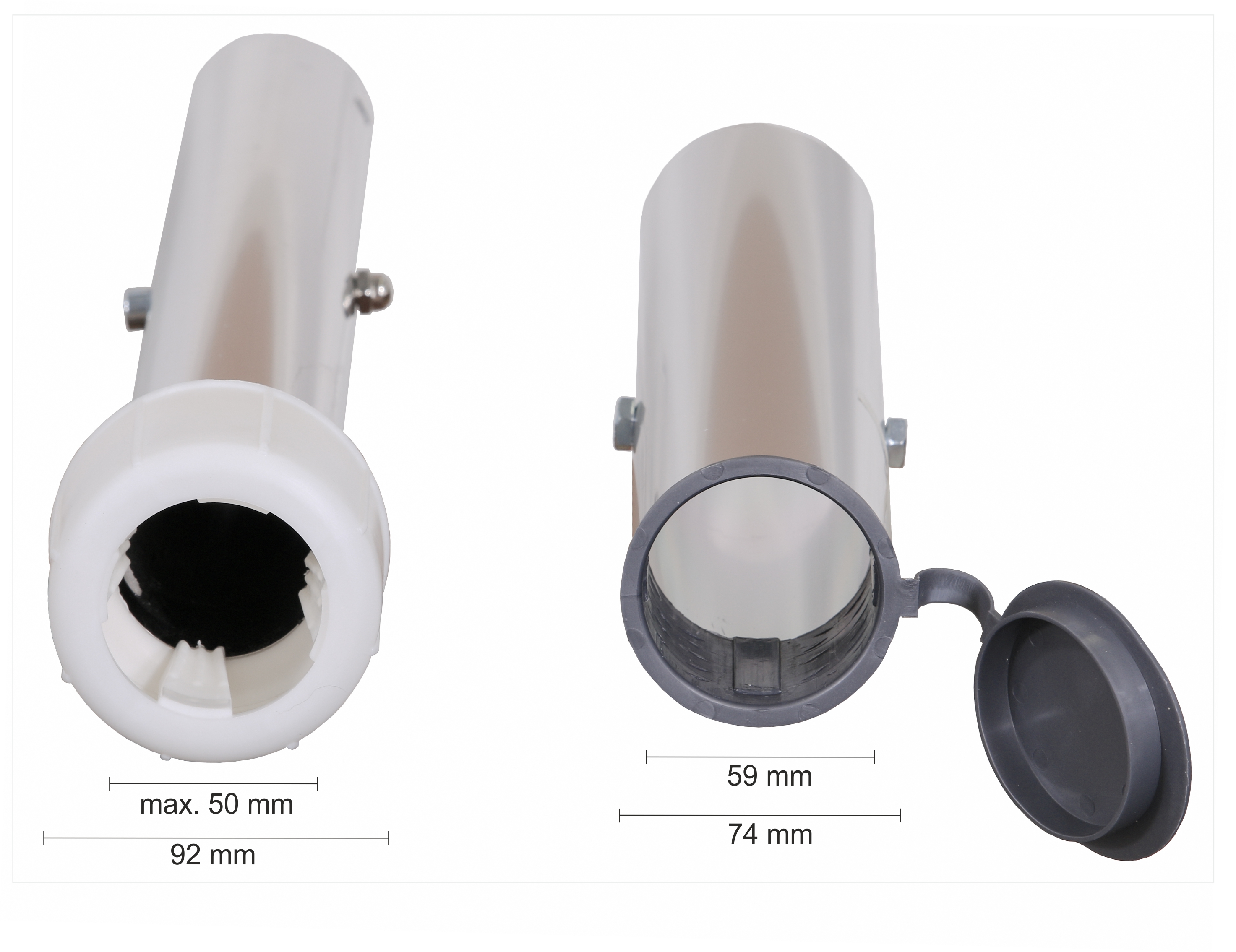 XAVER SCHNEIDER GMBH & CO. KG - MENGEN Bodenhülse für 50 mm Rohr extra lang 