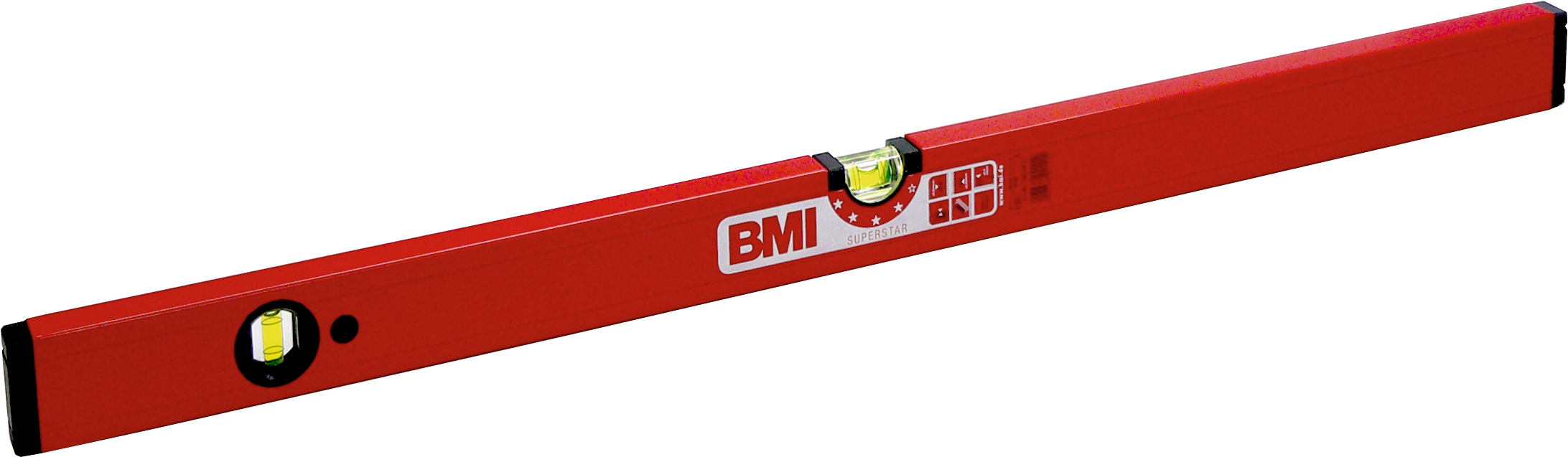TRIUSO Wasserwaage 60cm Original BMI gefräste Messfläche 2 Libellen