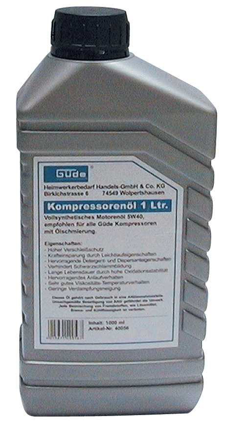 GÜDE Kompressorenöl 5W40 teilsynthetisch 1 l 
