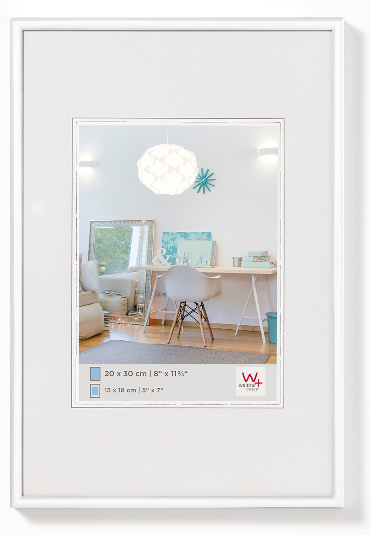 WALTHER DESIGN GMBH & CO. KG - NETTETAL Bilderrahmen New Lifest. Kst. weiß 20x30 
