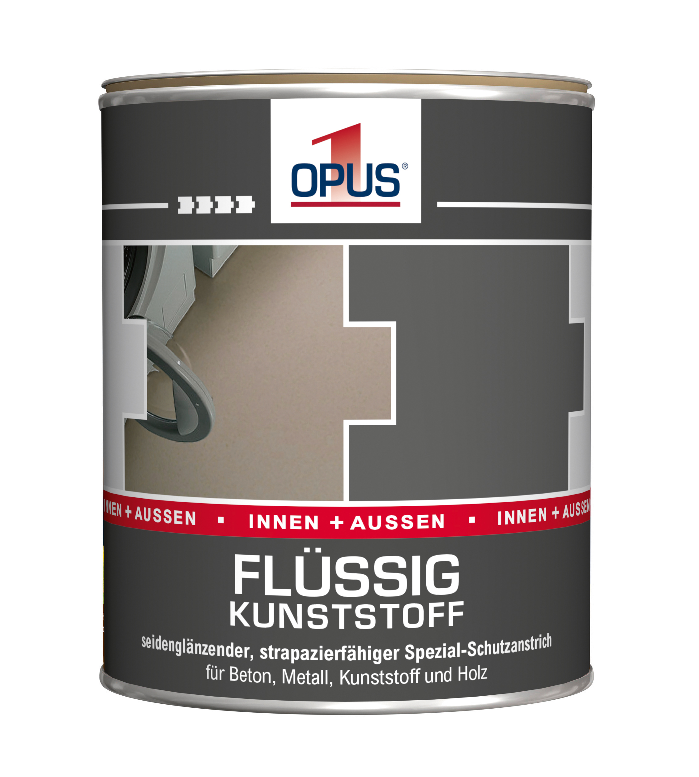 RÜHL FARBEN GMBH  DAW SE OPUS1 Flüssig-Kunststoff oxidrot 0,75L 