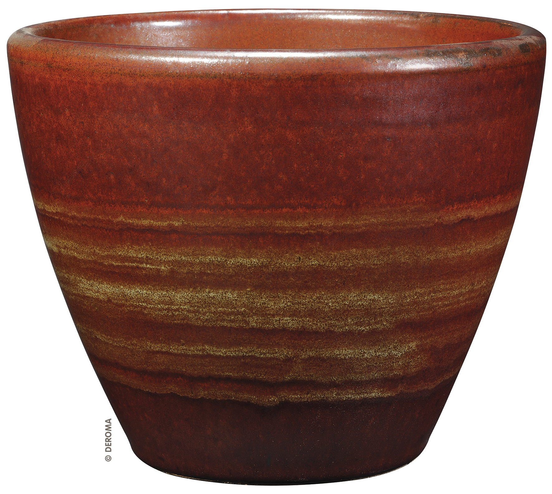 Pflanztopf Sérénity 19cm DEROMA Pflanztopf Sérénity 19cm Glasierte Terrakotta