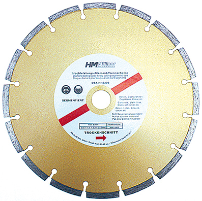 HERBERT MÜLLNER WERKZEUG GROßHANDEL GMBH Diamant-Trennscheibe 230 mm Segmentrand Dsa5306