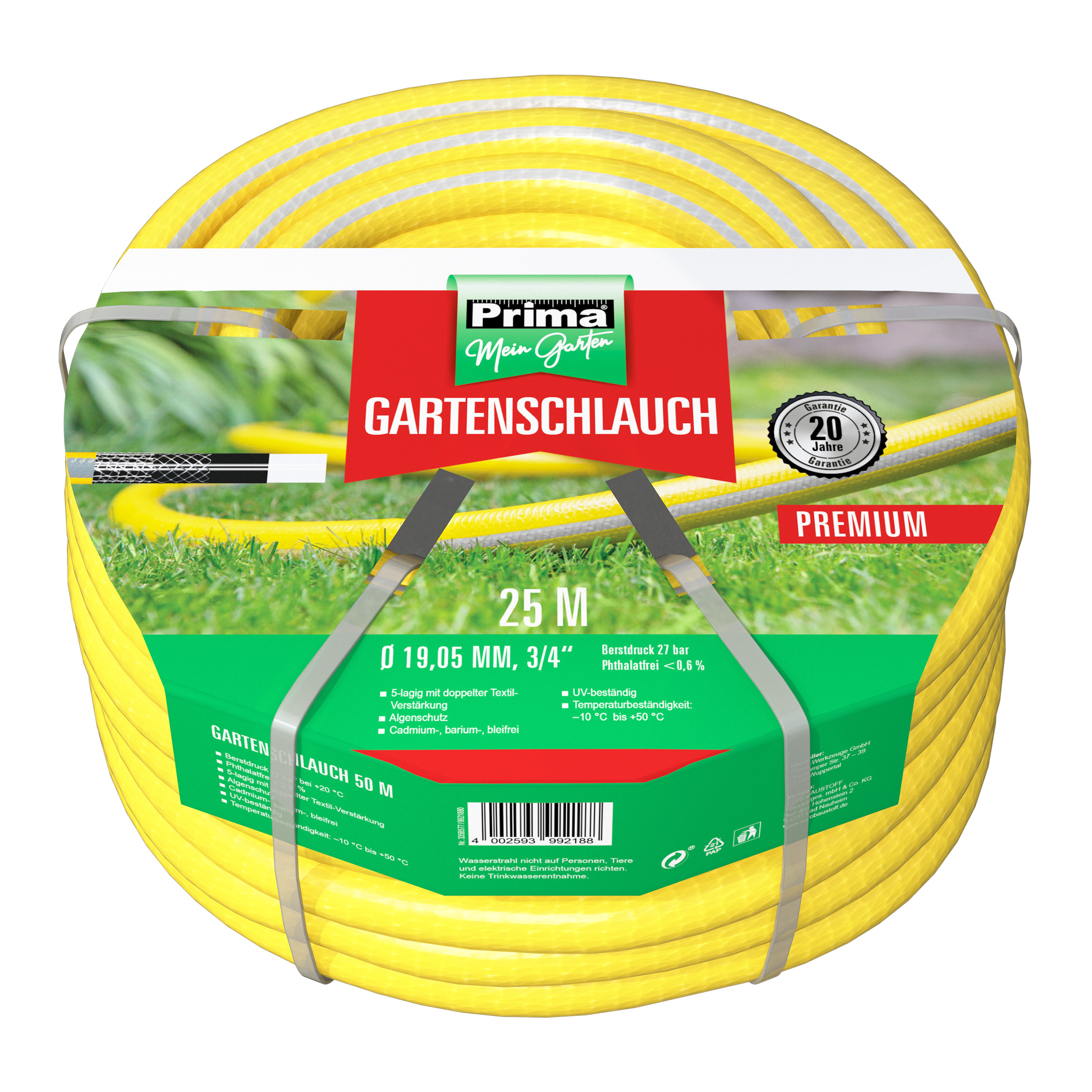 PRONTO-WERKZEUGE GMBH Prima Premium Schlauch 25m 3/4" 