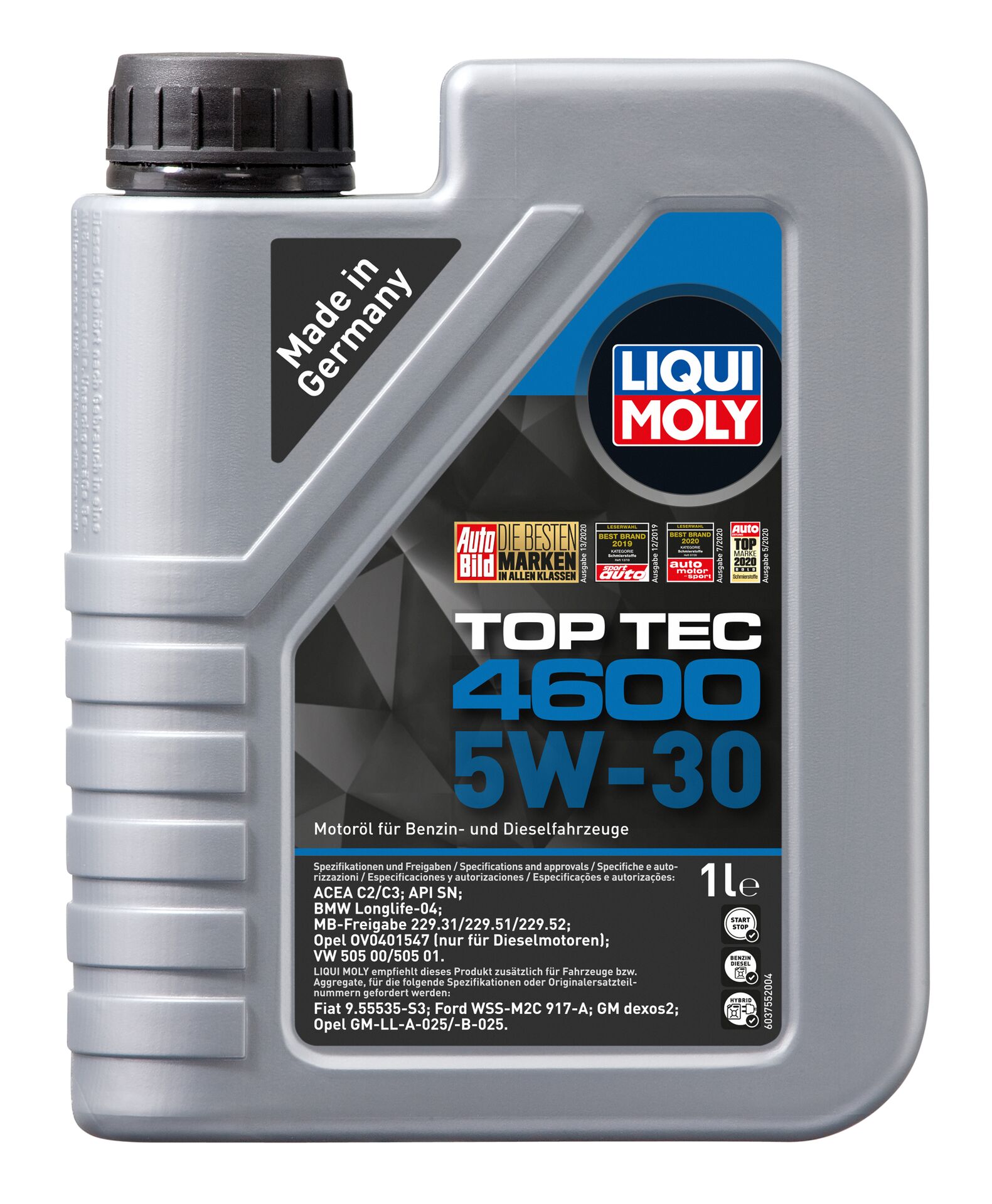 LIQUI-MOLY Motorenöl Top Tec 4600 5W-30 1 l 