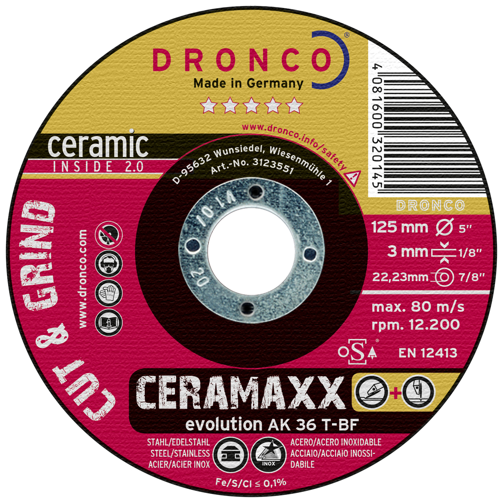 DRONCO Dia-Scheibe Perfect F3 115x1,9x22,23 mm Fliesen Dronco
