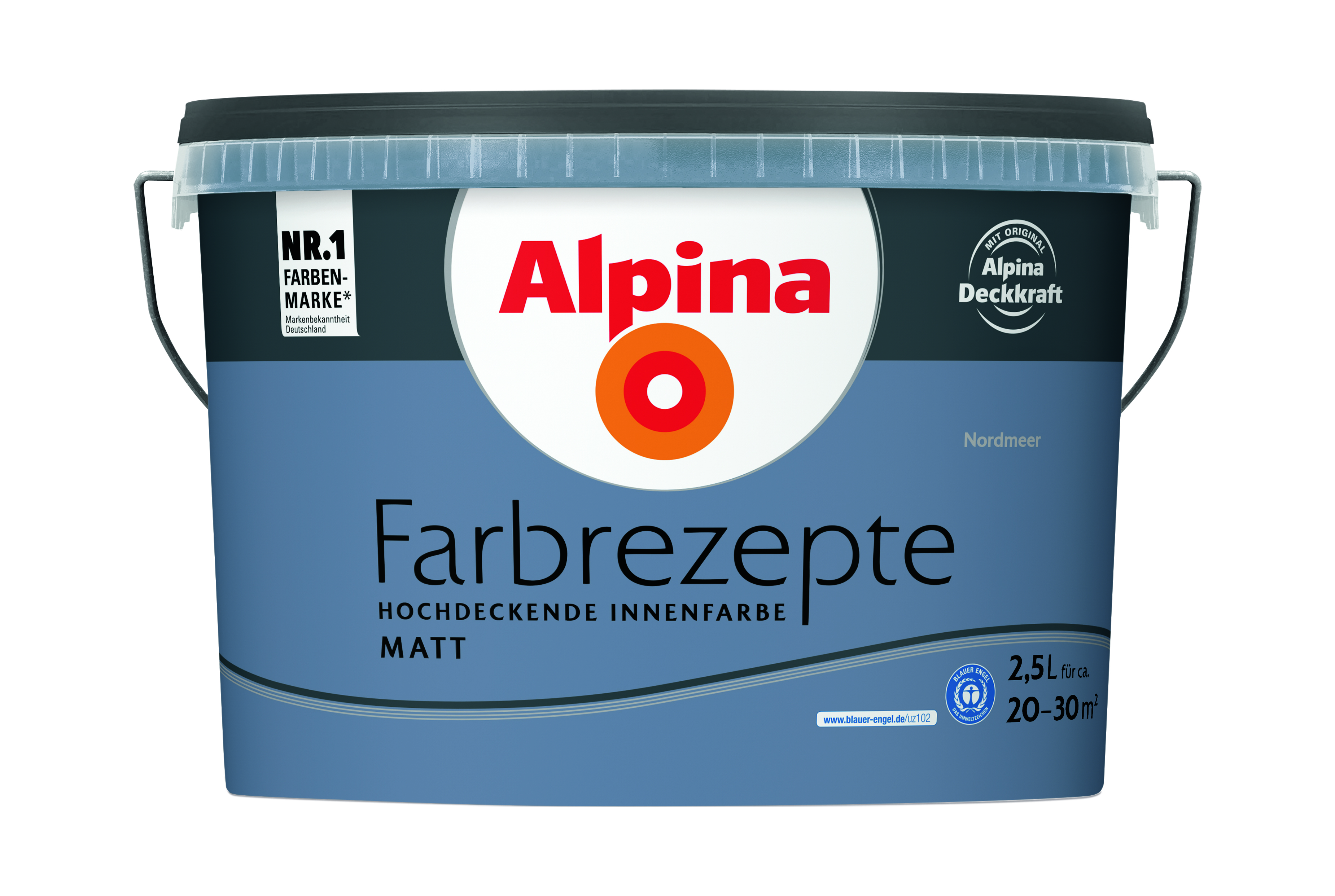 ALPINA FARBEN Wandfarbe Farbrezepte Nordmeer 2,5l 