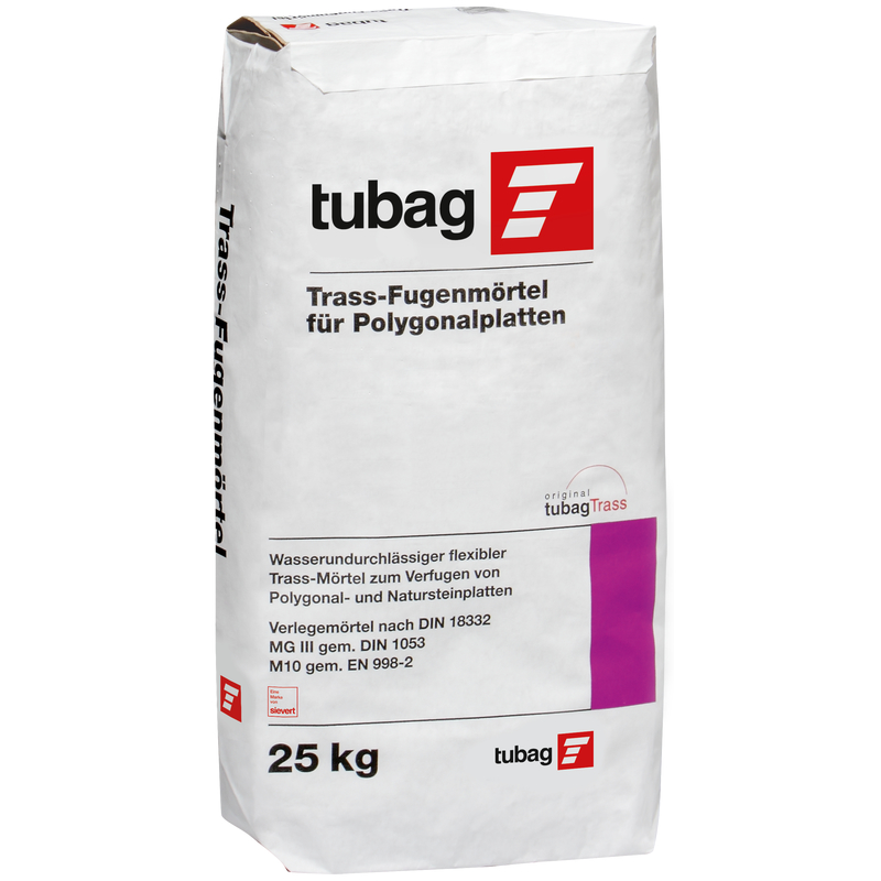 QUICKMIX tubag Trass-Fugenmörtel TFP 25kg für Natursteinplatten