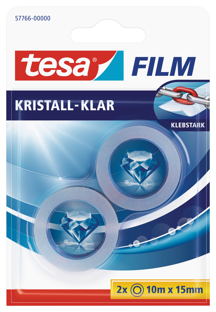 TESA tesafilm kristall-klar 10mx15mm a 2 Rollen Blister