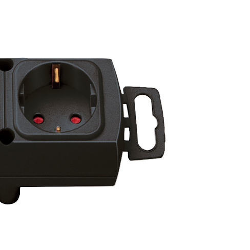 BRENNENSTUHL Steckdosenleiste Comfort Line 6-f. schw. 2m H05VV-F3G1.5 mit Flachstecker