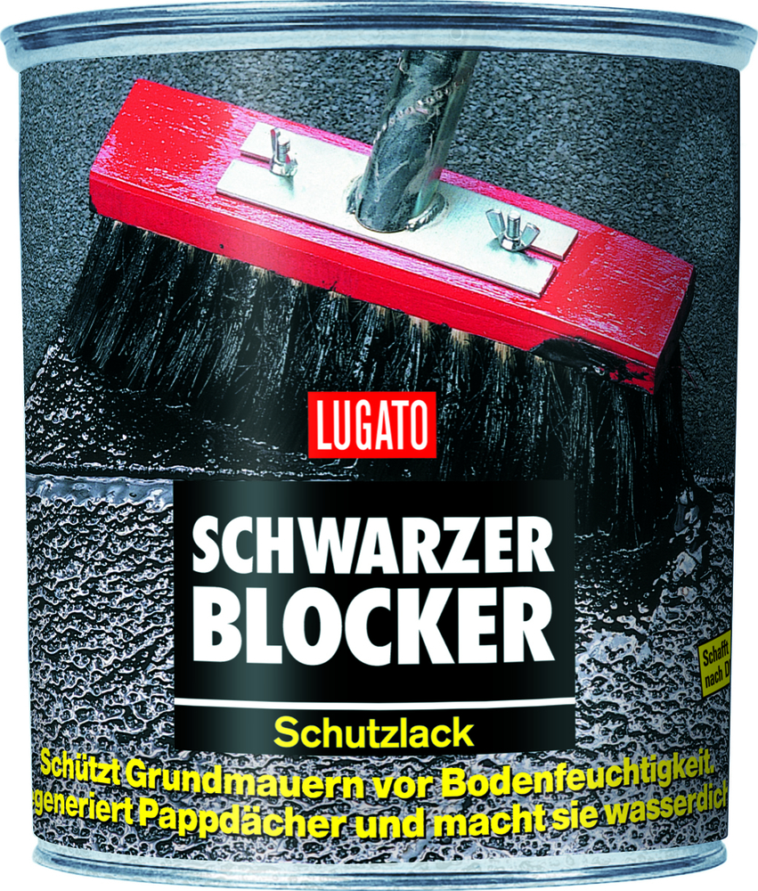 LUGATO CHEMIE Schutzlack 0,75 l Schwarzer Blocker 